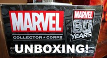Marvel Studios Collectors Corps Funko Pop 80th Anniversary Box Unboxing Review