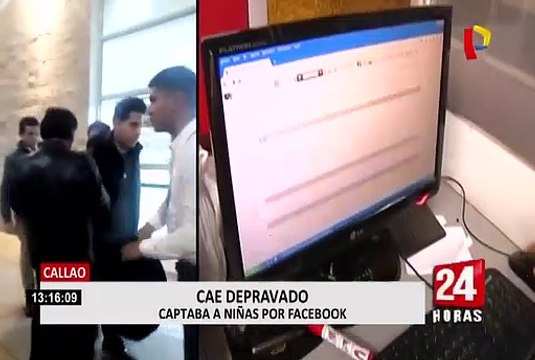 Callao: sujeto acosaba a menores que captaba por Facebook