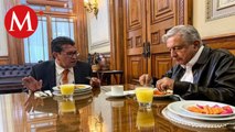 Con tlacoyos, Monreal y AMLO actualizan agenda legislativa