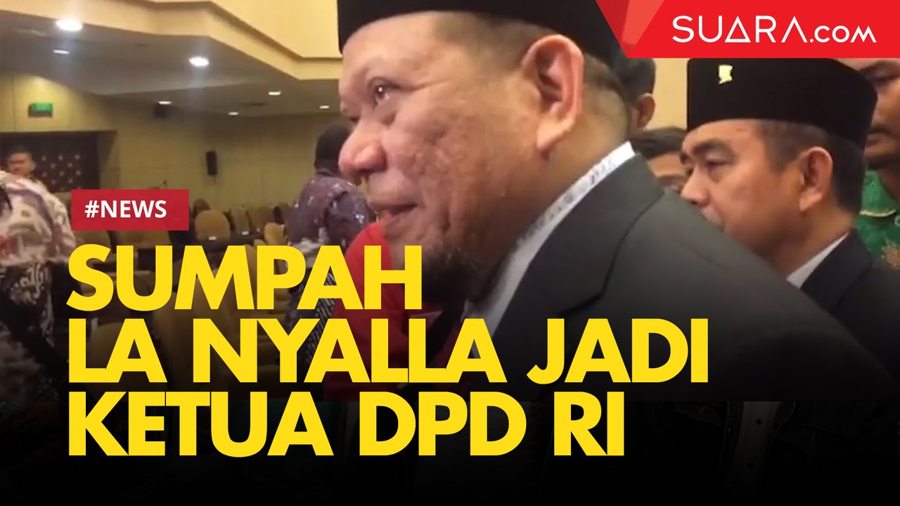 Pengambilan Sumpah La Nyalla Mattalitti Jadi Ketua DPD RI