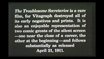 Troublesome Secretaries 1911 silent film