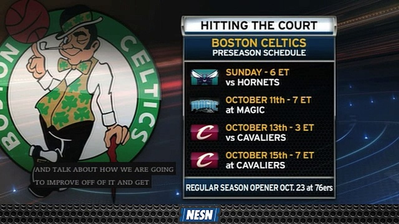 Boston Celtics Set To Open Preseason Oct. 6 Vs. Charlotte Hornets