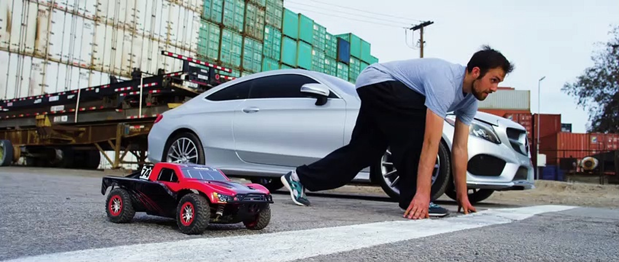 ⁣Parkour vs RC Car vs C-Class Coupe - The Ultimate Race!  new 2019
