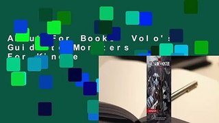 About For Books  Volo's Guide to Monsters  For Kindle