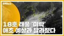 [자막뉴스] 18호 태풍 '미탁', 애초 예상과 달라졌다 / YTN