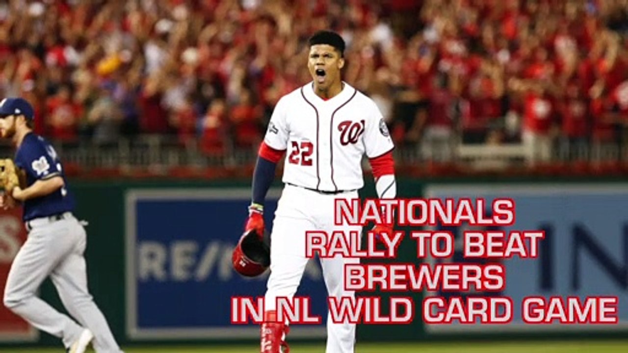Juan Soto, Nationals Rally To Beat Brewers In NL Wild Card Game