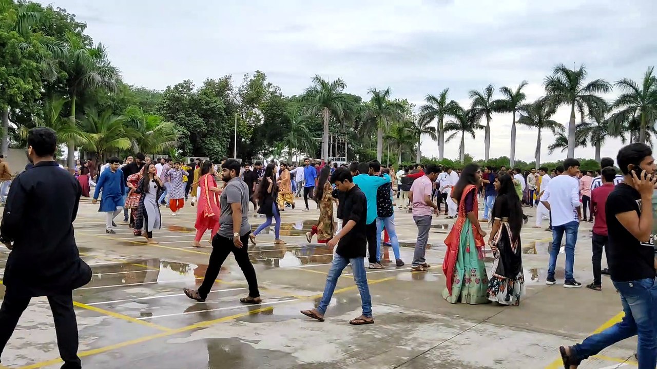 Entertainment - flash dance with friends and group in the village square....yes!