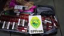 BPFron apreende cigarros que eram transportados em dois ônibus na BR-277, em Cascavel