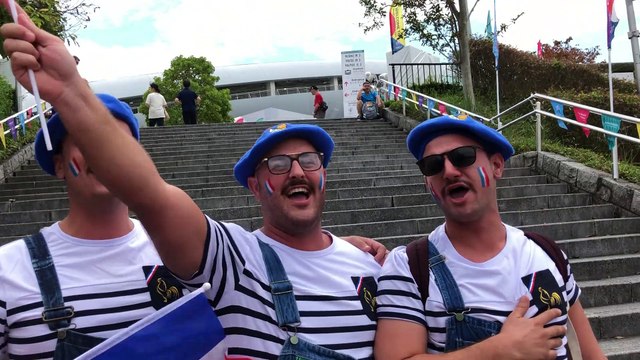 Rugby à XV - Coupe du monde : « La Marseillaise » des supporters à Fukuoka