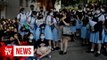 Hundreds protest after HK policeman shoots teenage protester in the chest