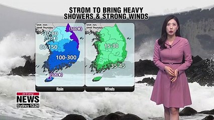 Tải video: Typhoon Mitag brings heavy showers and strong winds to Korea