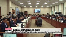 S. Korea's National Assembly kicks off annual audit of government bodies