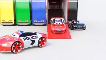 Coches de Policia con Mack McQueen para ninos aprender colores animacion 3D Coloridos