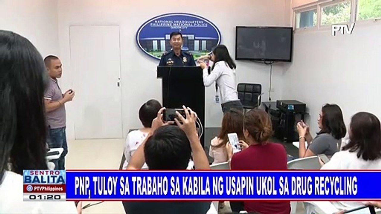 PNP, tuloy sa trabaho sa kabila ng usapin ukol sa drug recycling