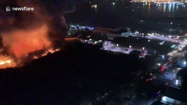 Fire destroys theme park in the Philippines in suspected arson attack