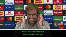 Reaksi lucu Jurgen Klopp saat mendengarkan pertanyaan jurnalis