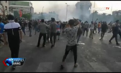 Demonstran Irak Demo dengan Pasukan Keamanaan, 1 Orang Tewas