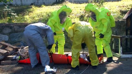 Sakarya AFAD ekiplerinden gerçeği aratmayan nükleer sızıntı tatbikatı