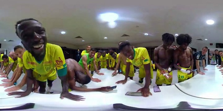 Vidéo 360° : la joie du vestiaire après OL / FCN