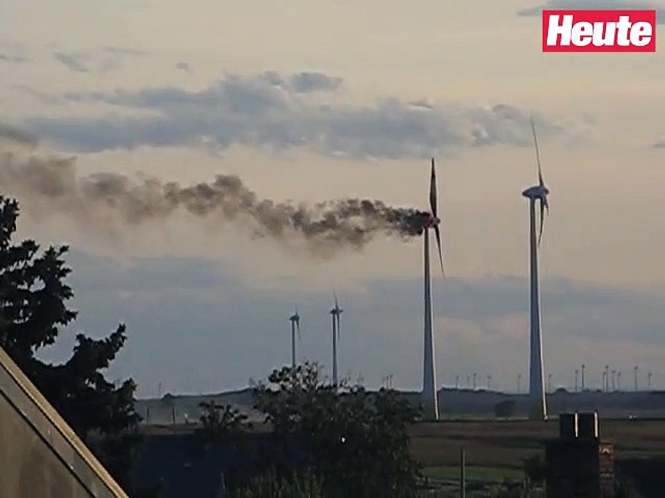 Windrad stand in Kittsee plötzlich in Flammen