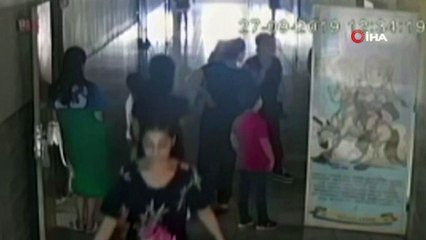 Kadın öğretmenin, öğrenci velisi tarafından darp edilmesinin görüntüleri ortaya çıktı