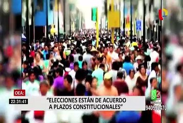 Velit: OEA no califica decisión del presidente como ‘golpe de estado’