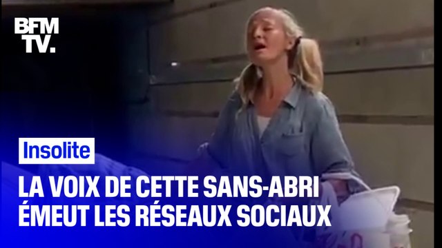 La voix de cette sans-abri émeut les réseaux sociaux