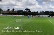 Formello, la rifinitura della Lazio in vista del Rennes