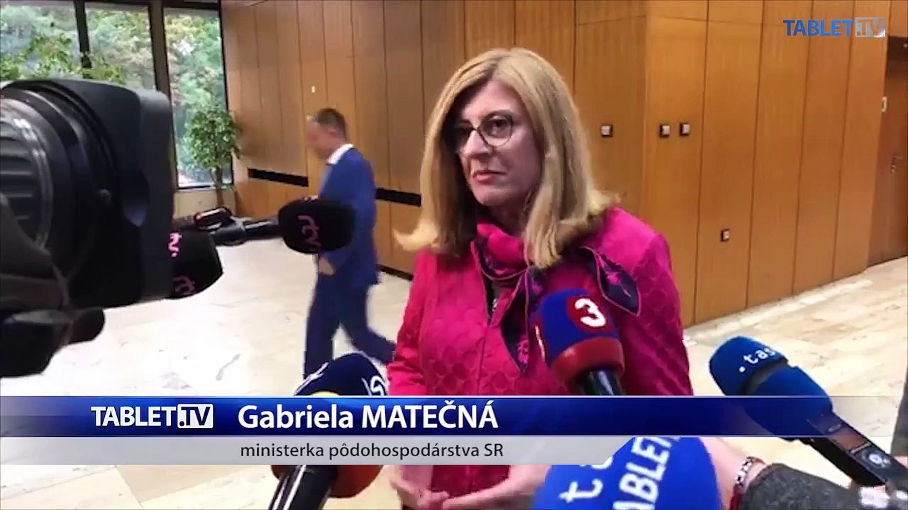 ZÁZNAM: Brífing ministerky pôdohospodárstva G. Matečnej