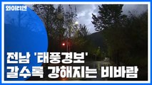 [날씨] 전남 내륙 '태풍경보'...강한 비바람 주의 / YTN