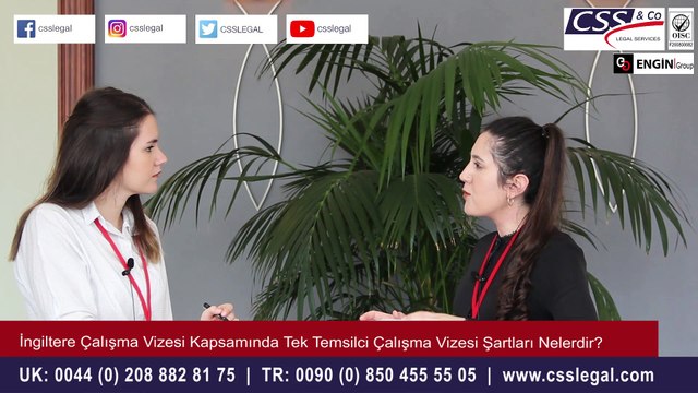 İngiltere Çalışma Vizesi Kapsamında Tek Temsilci Vizesi Şartları Nelerdir? - CSS LEGAL