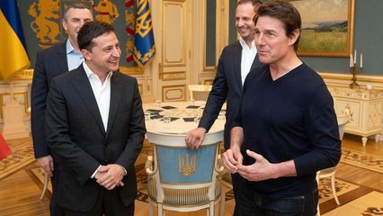 Όταν ο Τομ Κρουζ συνάντησε τον "συνάδελφο" του Ουκρανό Πρόεδρο