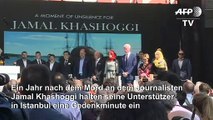 Khashoggi-Mord: Gedenkminute in Istanbul ein Jahr danach