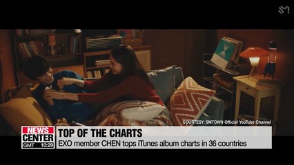 Télécharger la video: EXO member CHEN tops iTunes album charts in 36 countries