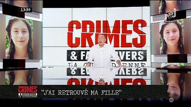 Cécile, ancienne candidate de télé-réalité, annonce dans Crimes sur NRJ12 qu'elle a retrouvé sa fille de 13 ans - VIDEO