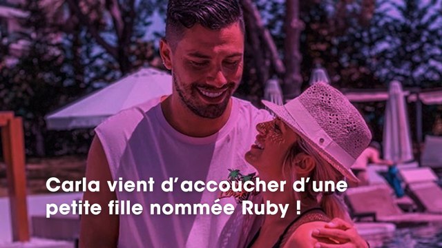 Carla Moreau et Kevin Guedj parents ils expliquent pourquoi ils ont choisi le prénom Ruby pour leur fille