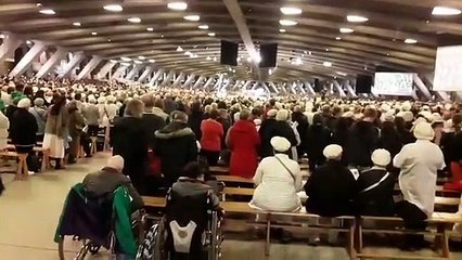 moment du pèlerinage du Rosaire