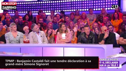 TPMP : Benjamin Castaldi fait une tendre déclaration à sa grand-mère Simone Signoret (vidéo)
