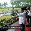After signing anti-hazing law, Duterte now says hazing can't be eliminated