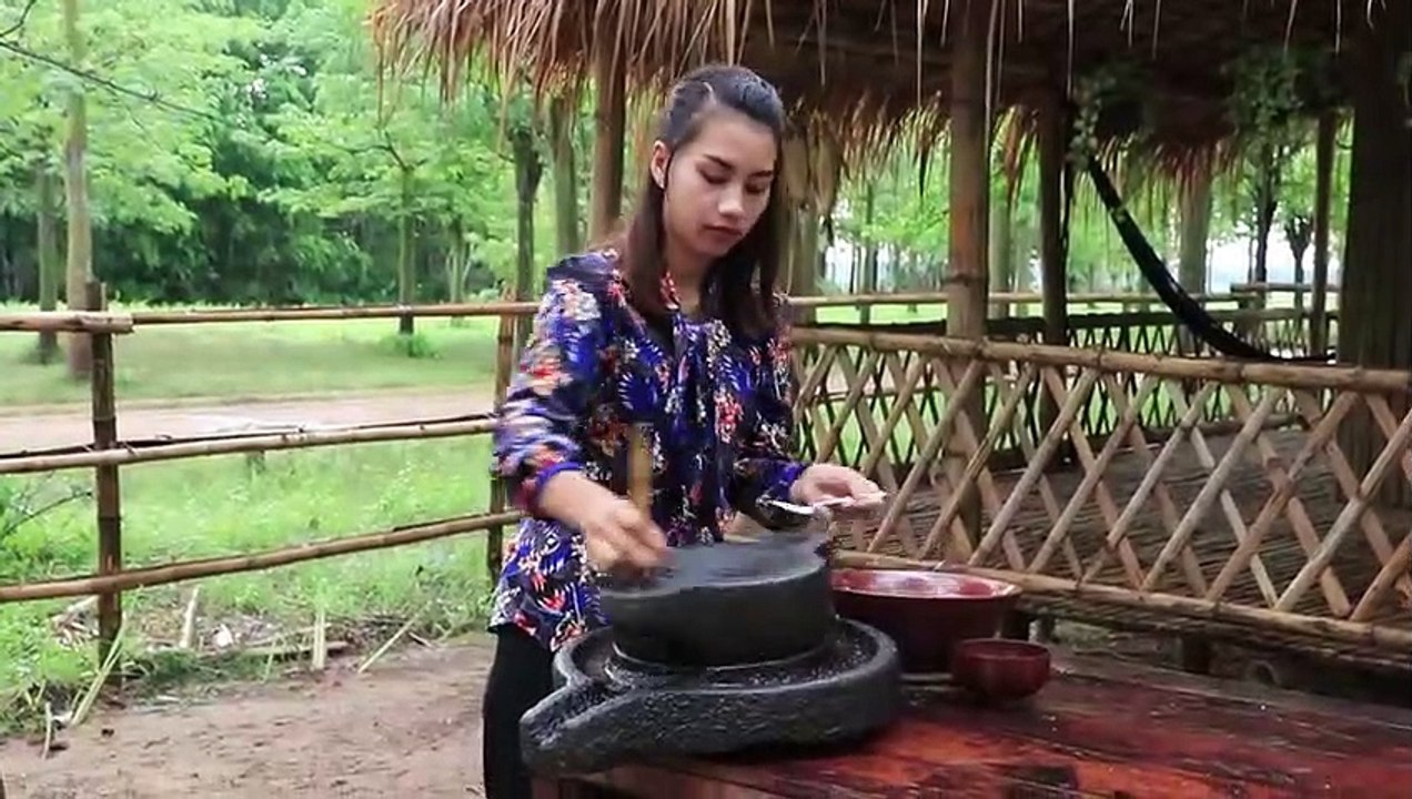 Cooking traditional dessert in my village