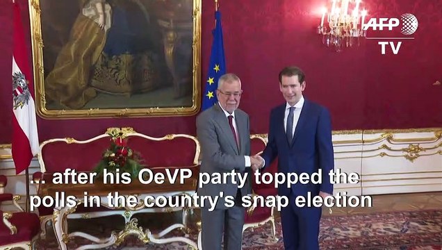 Sebastian Kurz meets with the Austrian President following election success