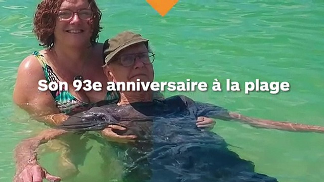 Son 93ème anniversaire à la mer