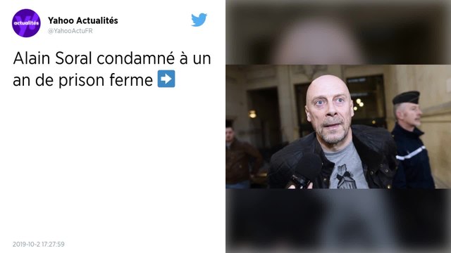 Alain Soral condamné à un an de prison ferme injure publique antisémite et de provocation