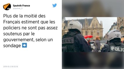 Plus d’un Français sur deux estime que les policiers ne sont pas assez soutenus