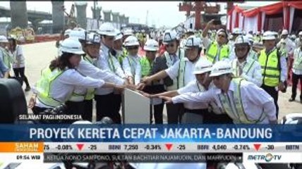 KCIC Pasang Girder Pertama Kereta Cepat Jakarta-Bandung