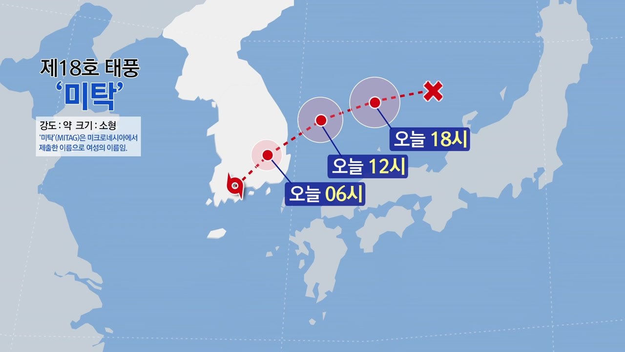 태풍 '미탁' 물폭탄 안고 남부 관통...침수, 범람 우려 / YTN