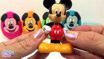 Aprende los Colores con Huevos Sorpresas de Mickey Mouse Plastilina Play Doh