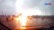 Un éclair touche une voiture sur l'autoroute : impressionnant
