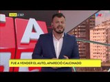 Fue a vender el auto, apareció calcinado