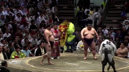 Myogiryu vs Takakeisho - Aki 2019, Makuuchi - Day 12